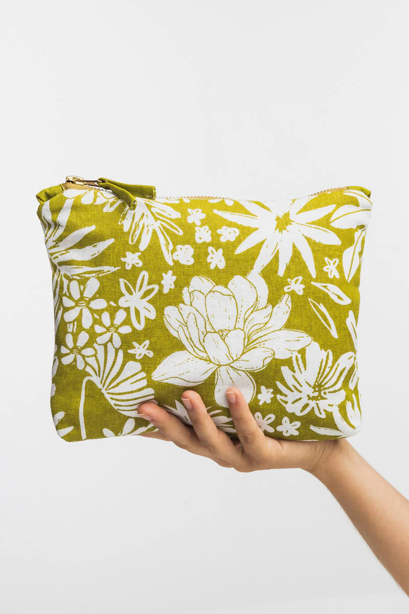 COSMETIC BAG BLOSSOM CHARM GREEN