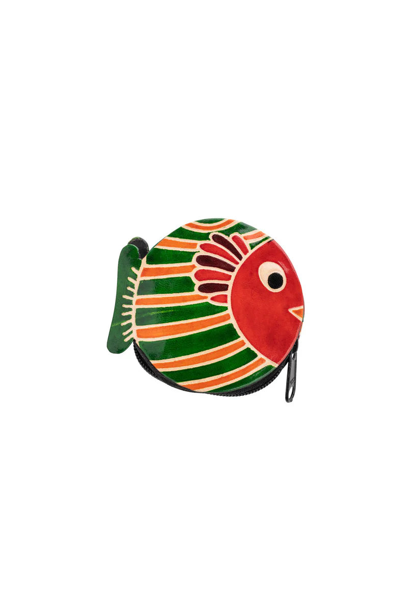PURSE FISH YELLOW /GREEN /RED