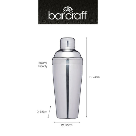 COCKTAIL SHAKER 500 ML DOUBLE WALLED