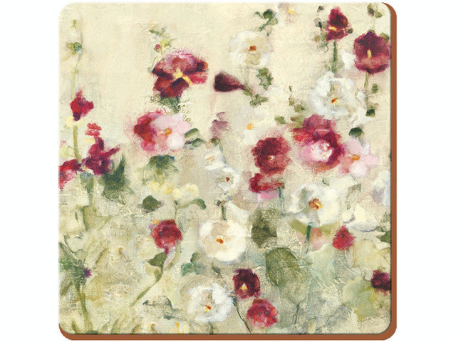 WILD FIELD POPPIES SET 6 COASTERS
