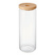 IDILICA GLASS STORAGE JAR WITH BEECHWOOD LID 1300ML
