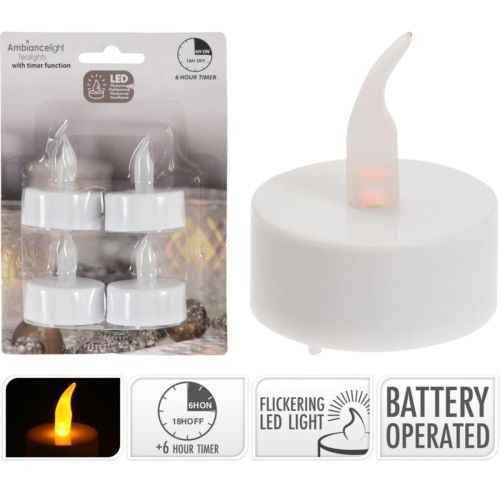 4 PCE TEALIGHT CARDED