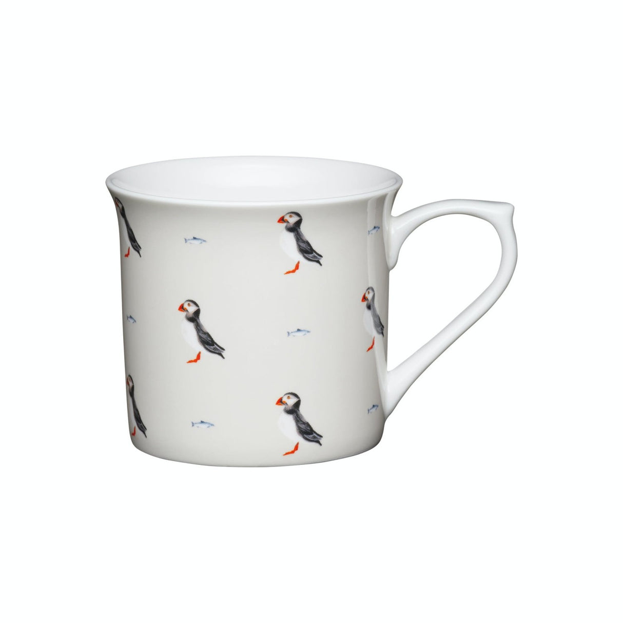 KITCHEN CRAFT FLUTED FINE BONE CHINA PUFFIN MUG