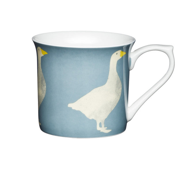 KITCHEN CRAFT FLUTED CHINA GOOSE MUG