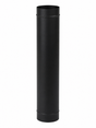 Matt black 150mm x 1 metre stove flue pipe for wood-burning and multi-fuel stove installations.