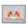 Mother Hen Hug Rug doormat measuring 65 x 85cm for trapping dirt and moisture at home entrances.