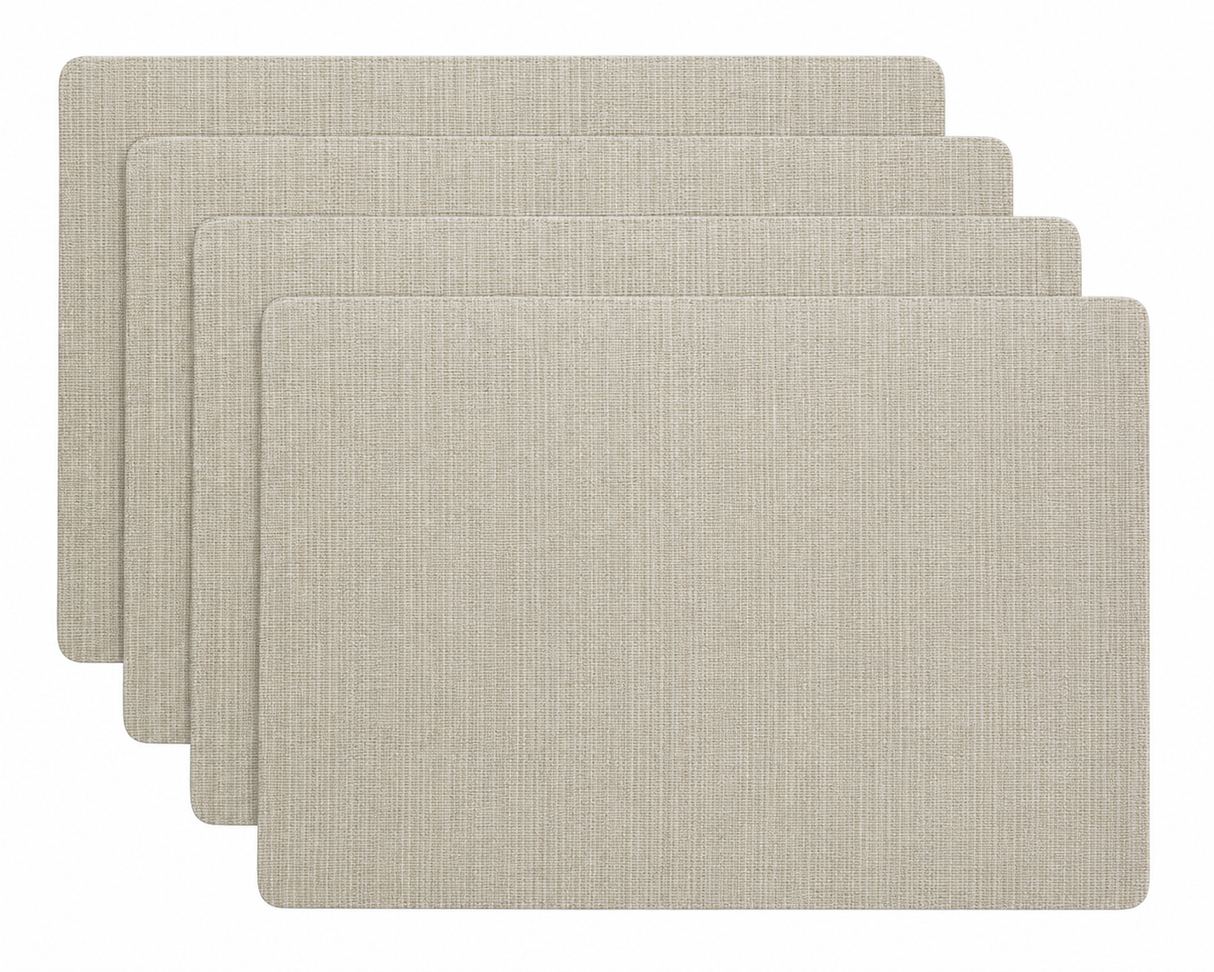 Rectangle placemats pack of 4 for protecting dining tables during everyday meals and entertaining.