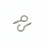 Curtain Hooks & Eyes Nickel Plated Pack of 12