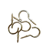 BRASS CUP HOOKS 32MM PACK OF 5
