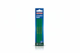 Faithfull Carpenter's Pencils Green/Hard Pack of 3