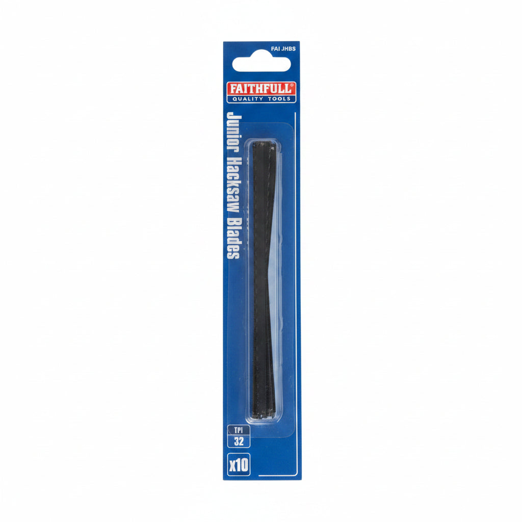 Faithfull Junior Hacksaw Blades 150mm 32 TPI Pack of 10 Blades