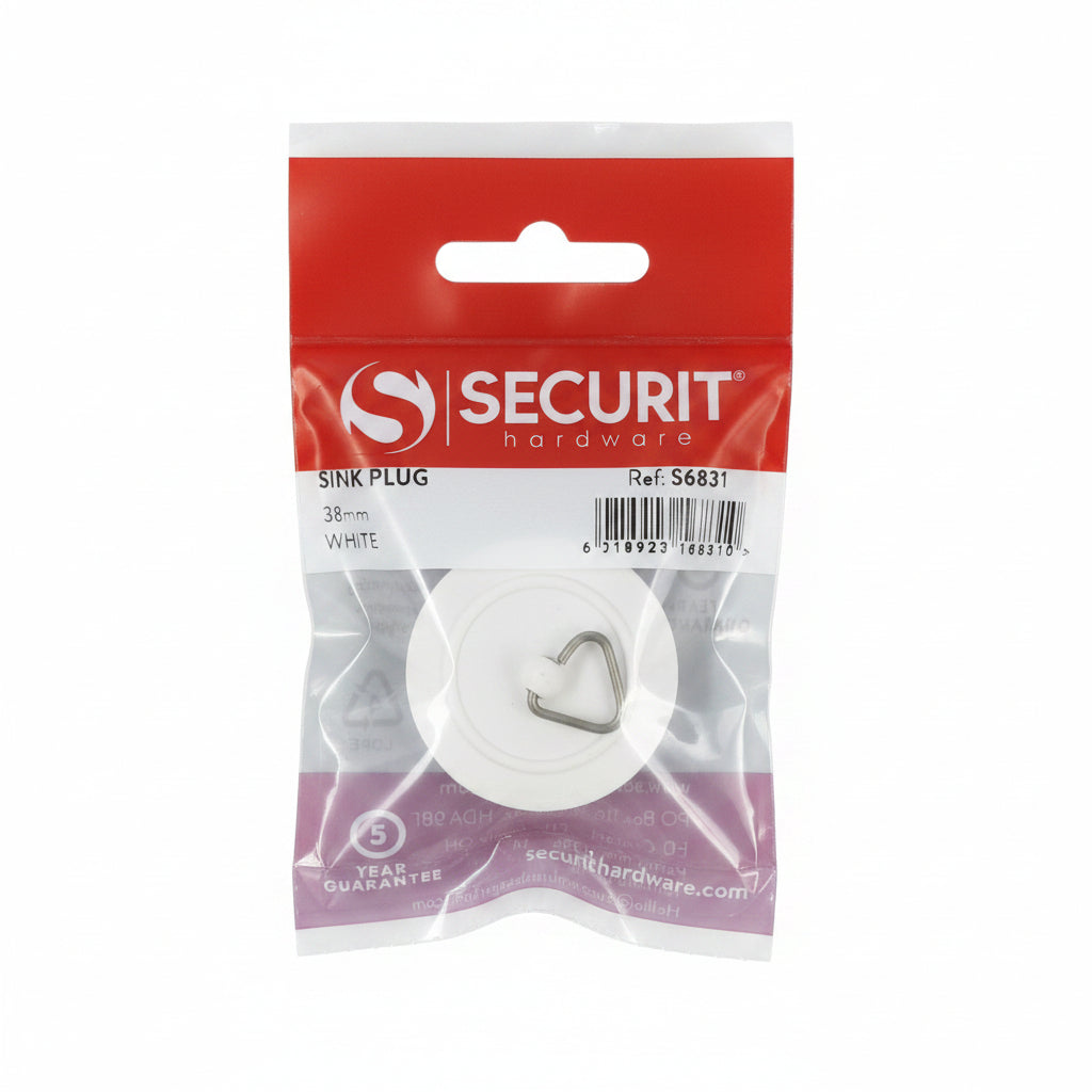Sink Plug 38mm White