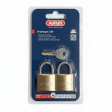 Abus 65 Series Brass Padlock 30mm Twin Pack