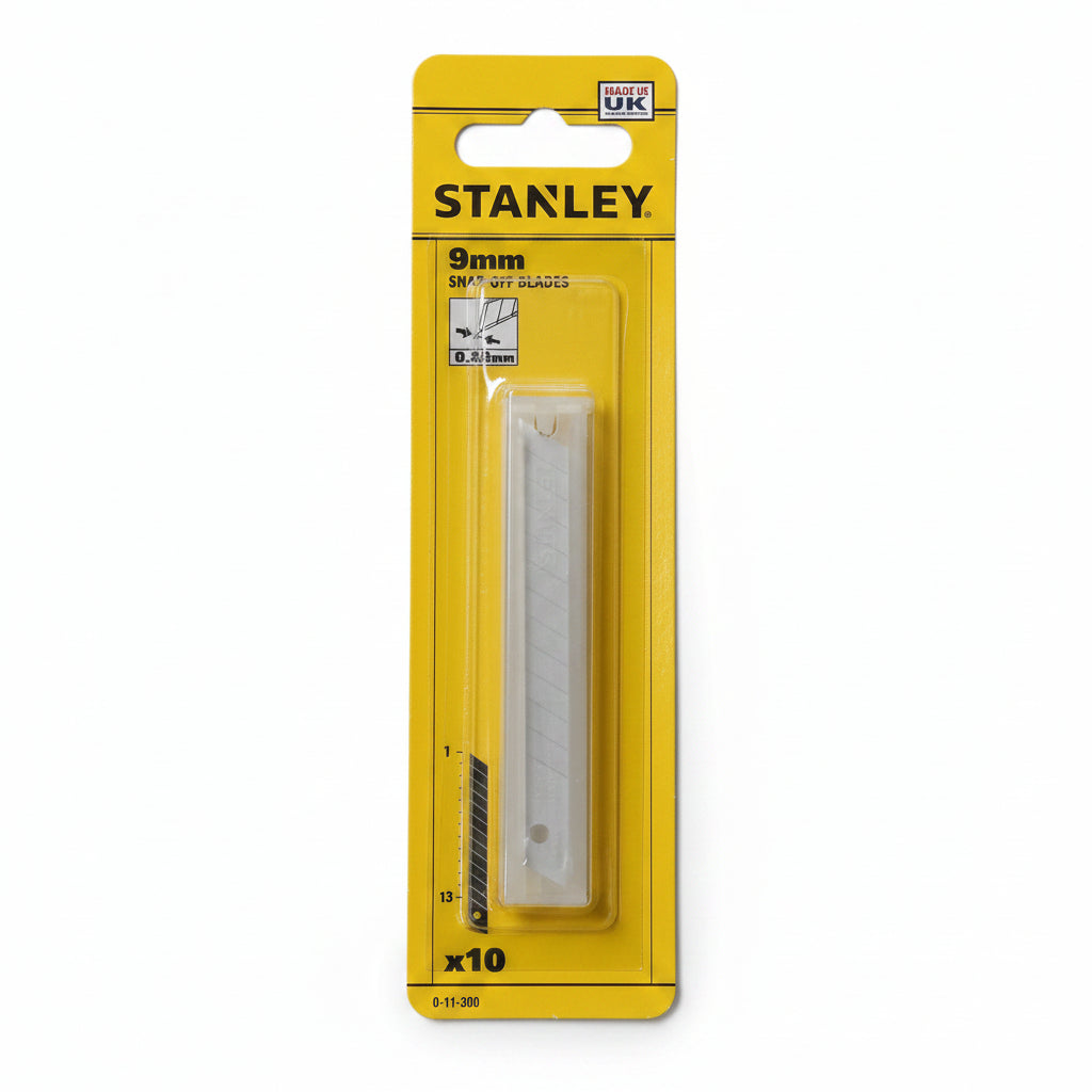Stanley Snap-Off Blades 9mm Pack of 10