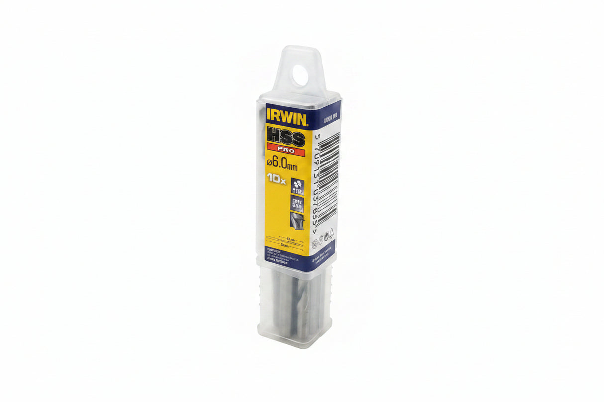 Irwin HSS Pro Drill Bits 6mm Pack of 10