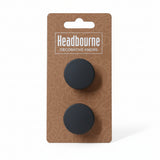 Headbourne Decorative Knobs Classic Matt Black 32mm Pack of 2