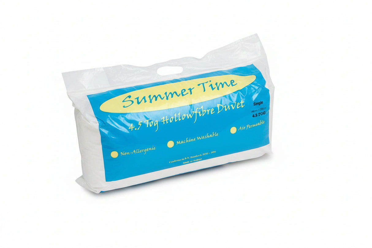 DUVET 4.5 TOG HOLLOWFIBRE SINGLE
