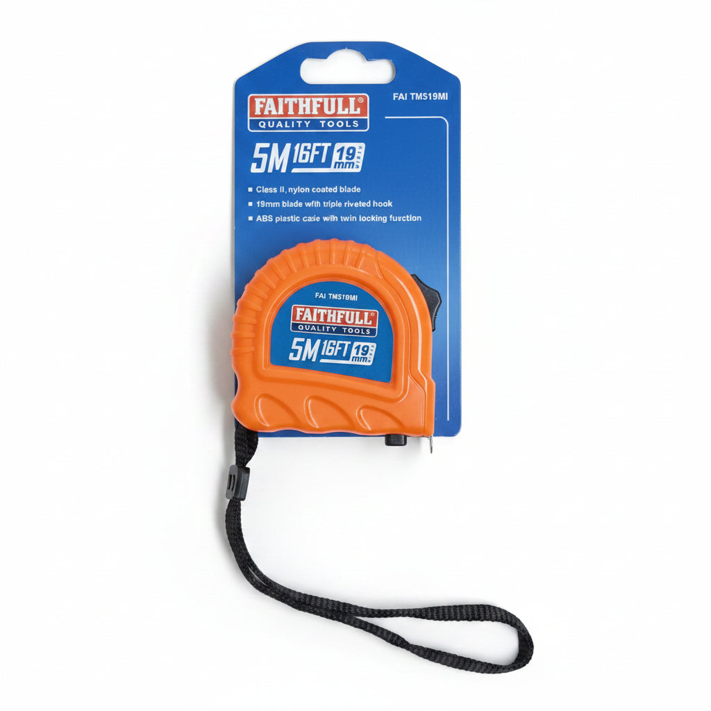 Faithfull Twin Lock Tape Measure 5m