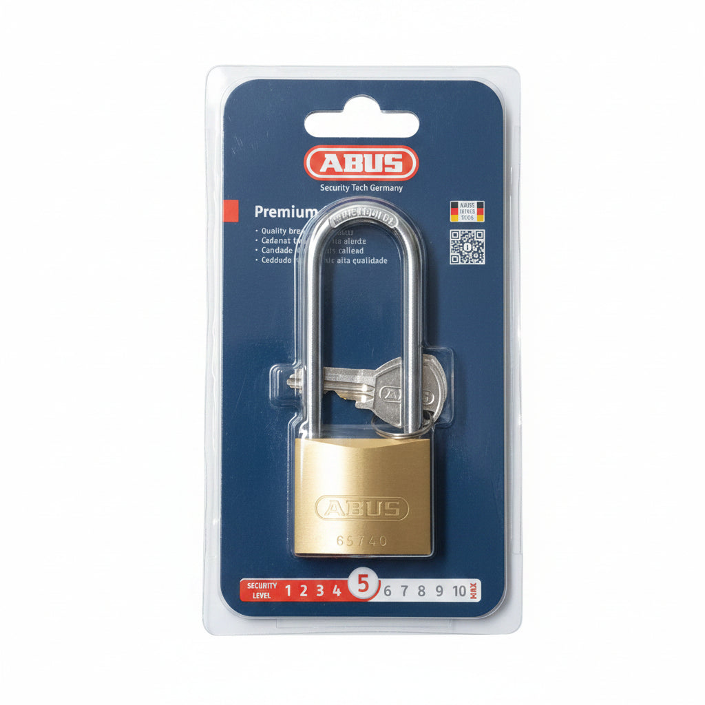 Abus 65 Series Brass 40mm Padlock 63mm Shackle