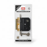 Union Essential 3 Lever Mortice Sashlock Polished Brass 3"