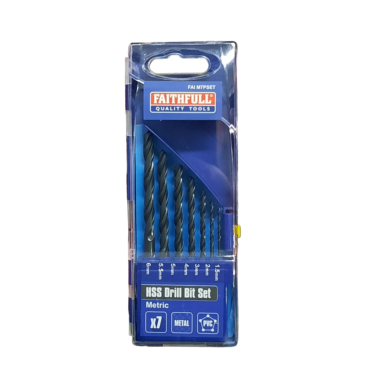 Faithfull HSS 7 Piece Drill Bit Set