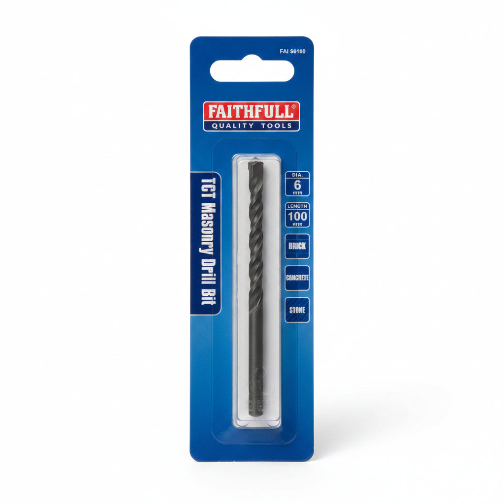 Faithfull Standard Masonry Drill Bit 6mm x 100mm