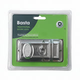 Basta Nickel Night Latch Traditional Door Lock Clam