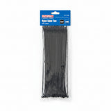 Faithfull Cable Ties Black 4.8mm x 250mm Pack of 100