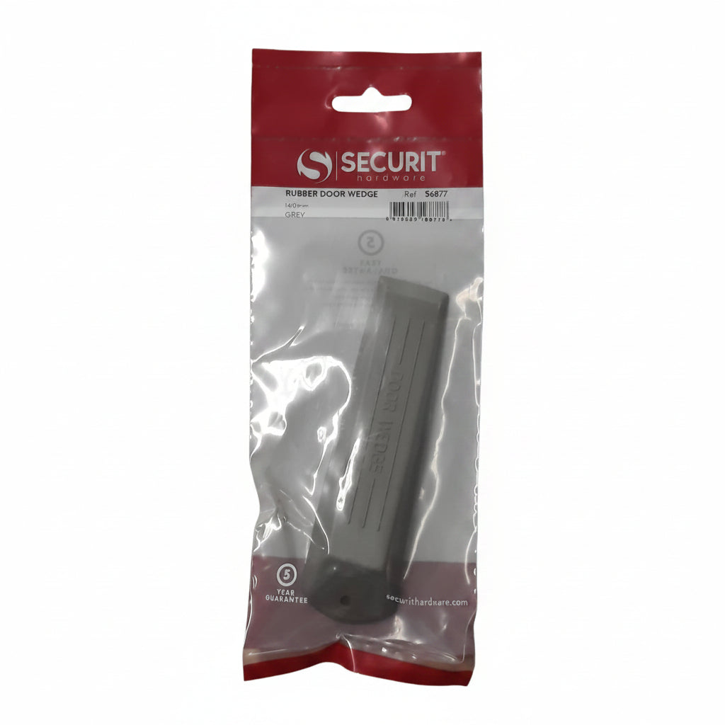 Rubber Door Wedge Grey 140mm