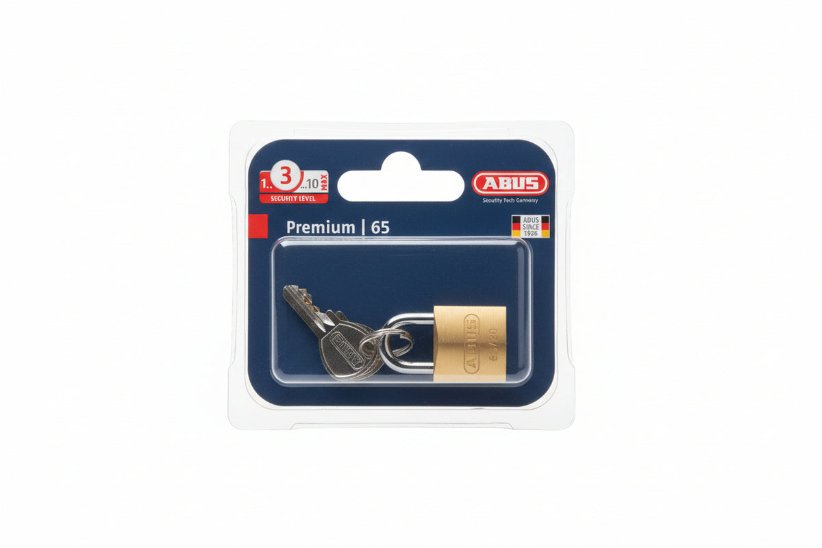 Abus 65 Series Brass Padlock 20mm