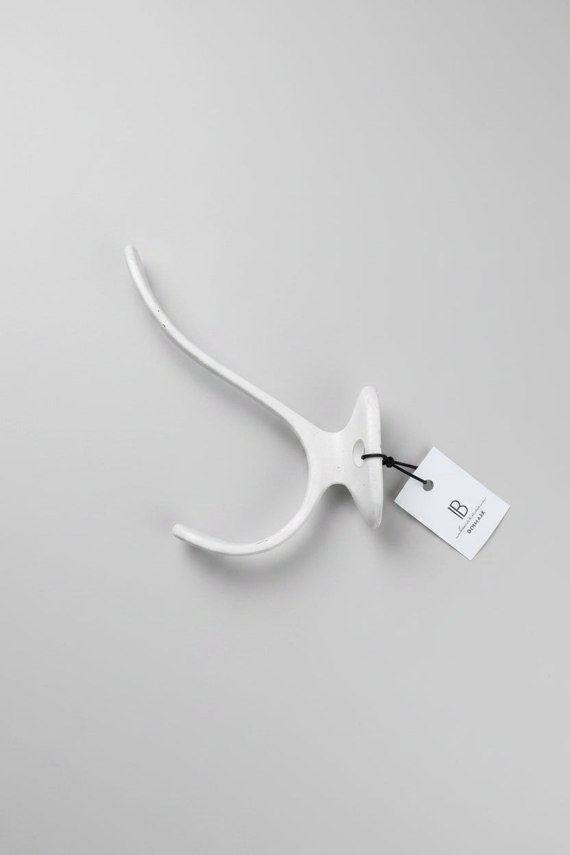 Hook double white