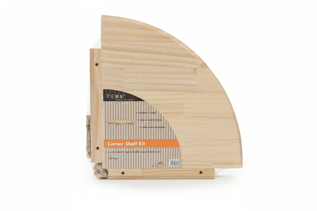 Tema Corner Shelf Kit Pine 400mm