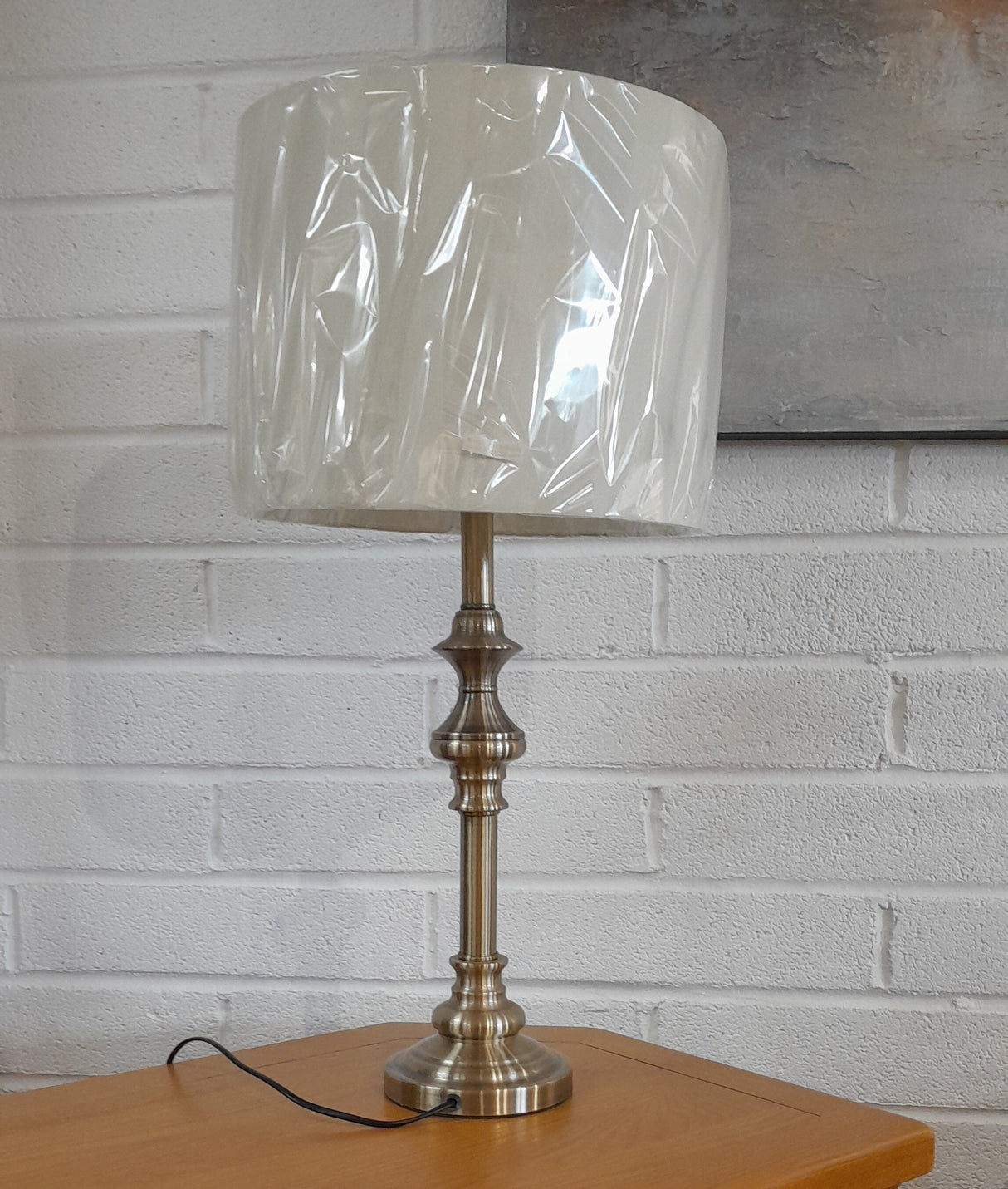 Table Lamp - Antique Brass, inc shade