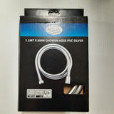 SHOWER HOSE PVC SILVER 1.5M X 8MM