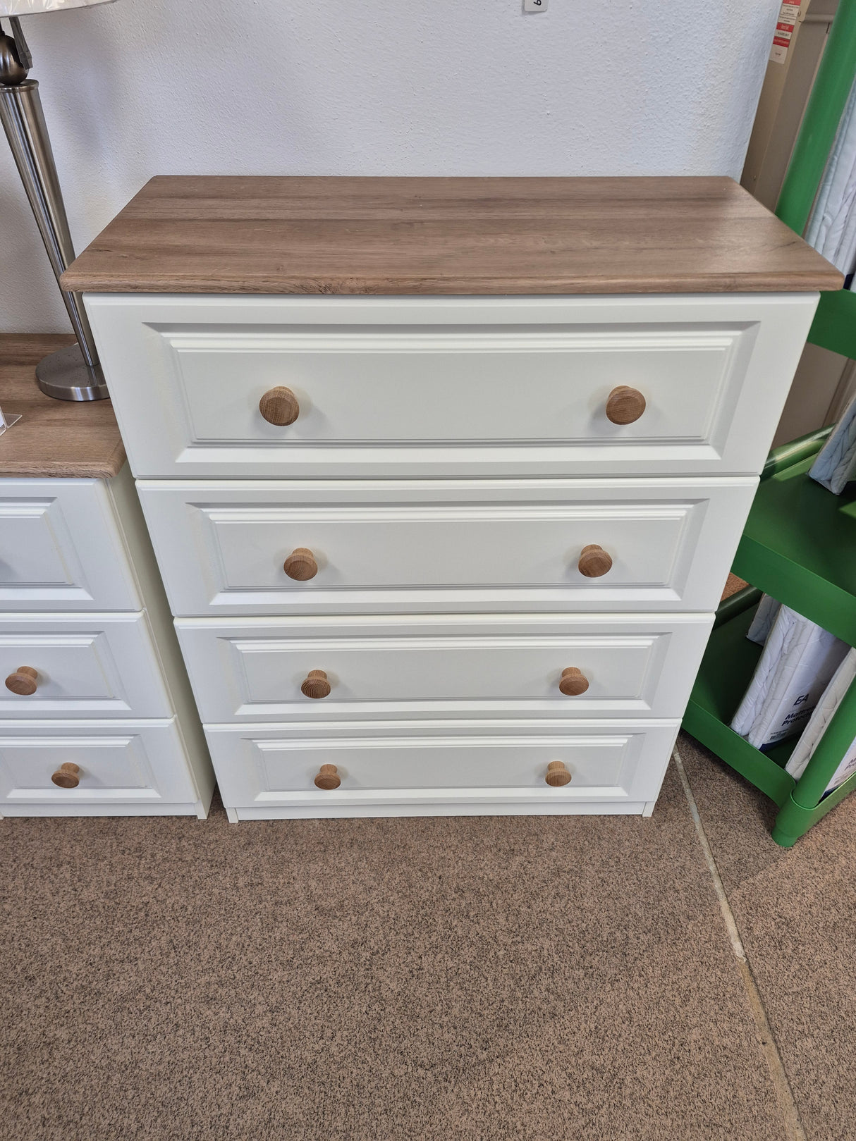 ANNAGH IVORY 4 DEEP DRAWER CHEST