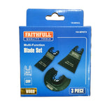 FAITHFULL MULTI-FUNCTION TOOL BLADE 3 PIECE SET