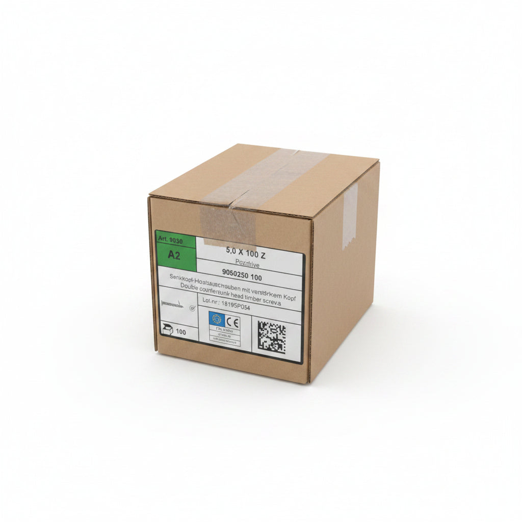 Rawlplug Stainless Steel Wood Screws 5.0mm x 100mm 100 Box