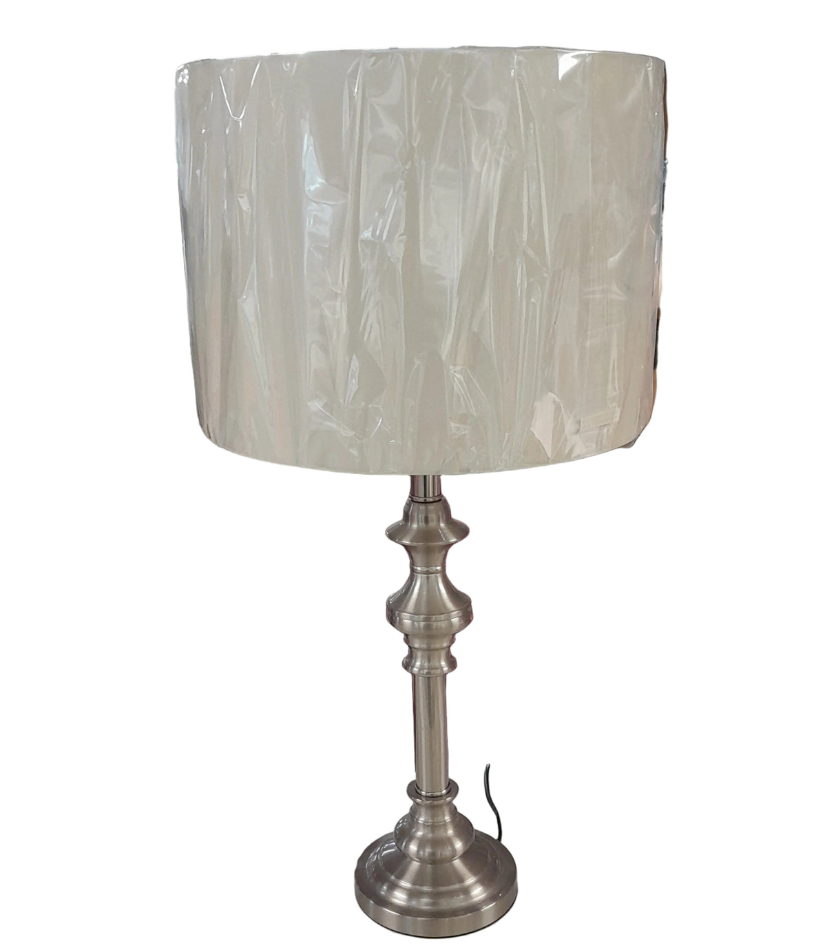 Table Lamp - Satin Nickel, inc shade