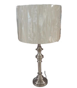 Table Lamp - Satin Nickel, inc shade