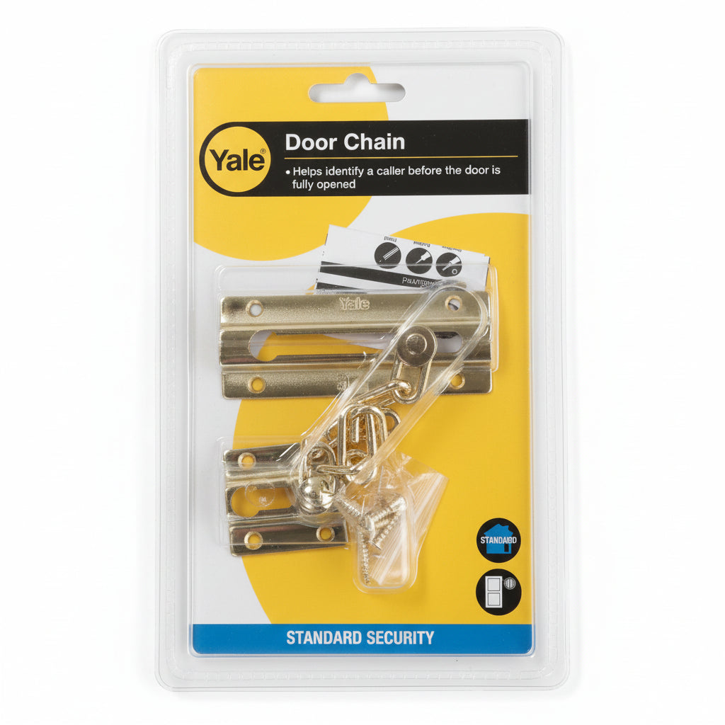 Yale P1037 Door Chain Brass Finish