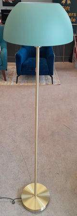 Bella Brass Floor Lamp - Green