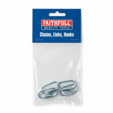 Faithfull Quick Repair Links 3.5mm Zinc Plated Pack of 4