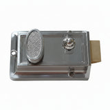 Basta Nickel Night Latch Traditional Door Lock Clam