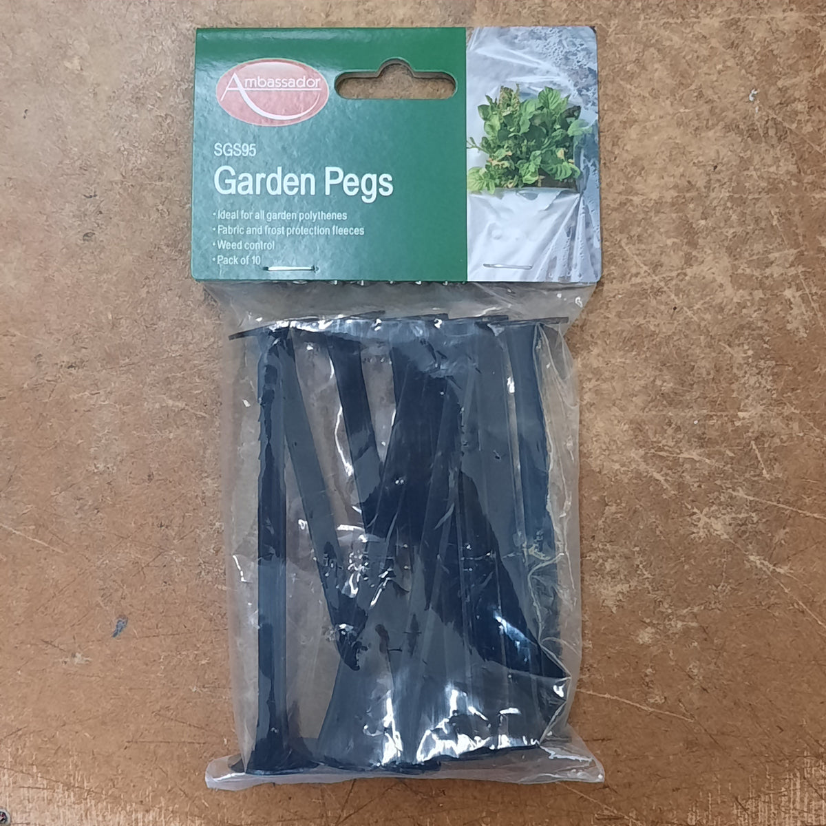Plastic Garden Peg Set Pack of 10