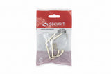 Hat & Coat Hooks Brass Plated Pack of 2