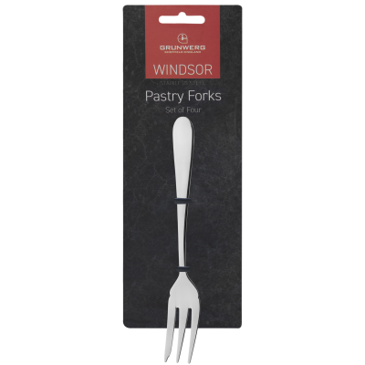 GRUNWERG WINDSOR SET OF 4 PASTRY FORKS