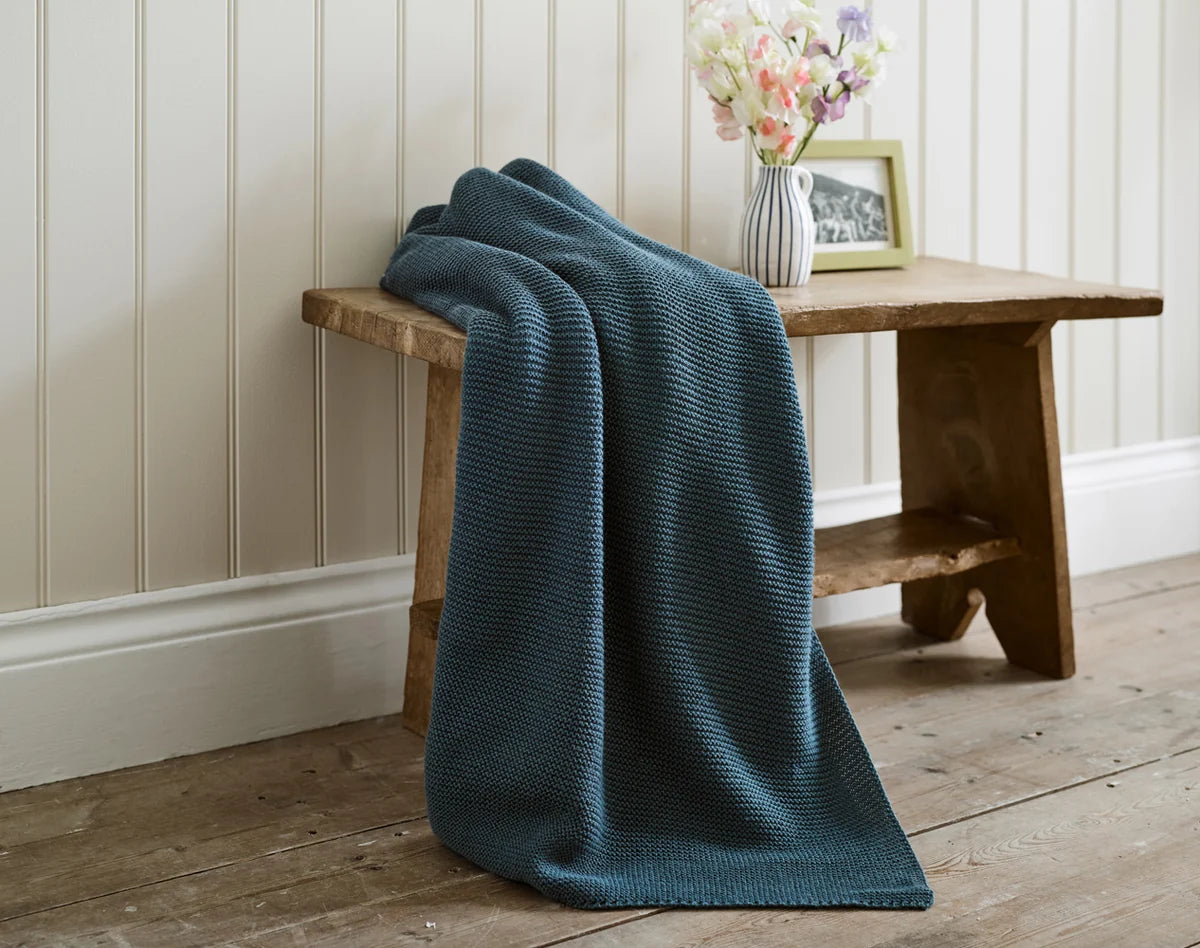 STAUNTON STITCH 130 X 170 CM SEA BLUE