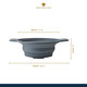 MASTERCLASS SILICONE STEAM STRAINER COLANDER WITH HANDLES