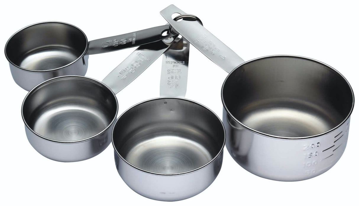 KITCHEN CRAFT STAINLESS STEEL SET OF 4 MEASURING CUPS