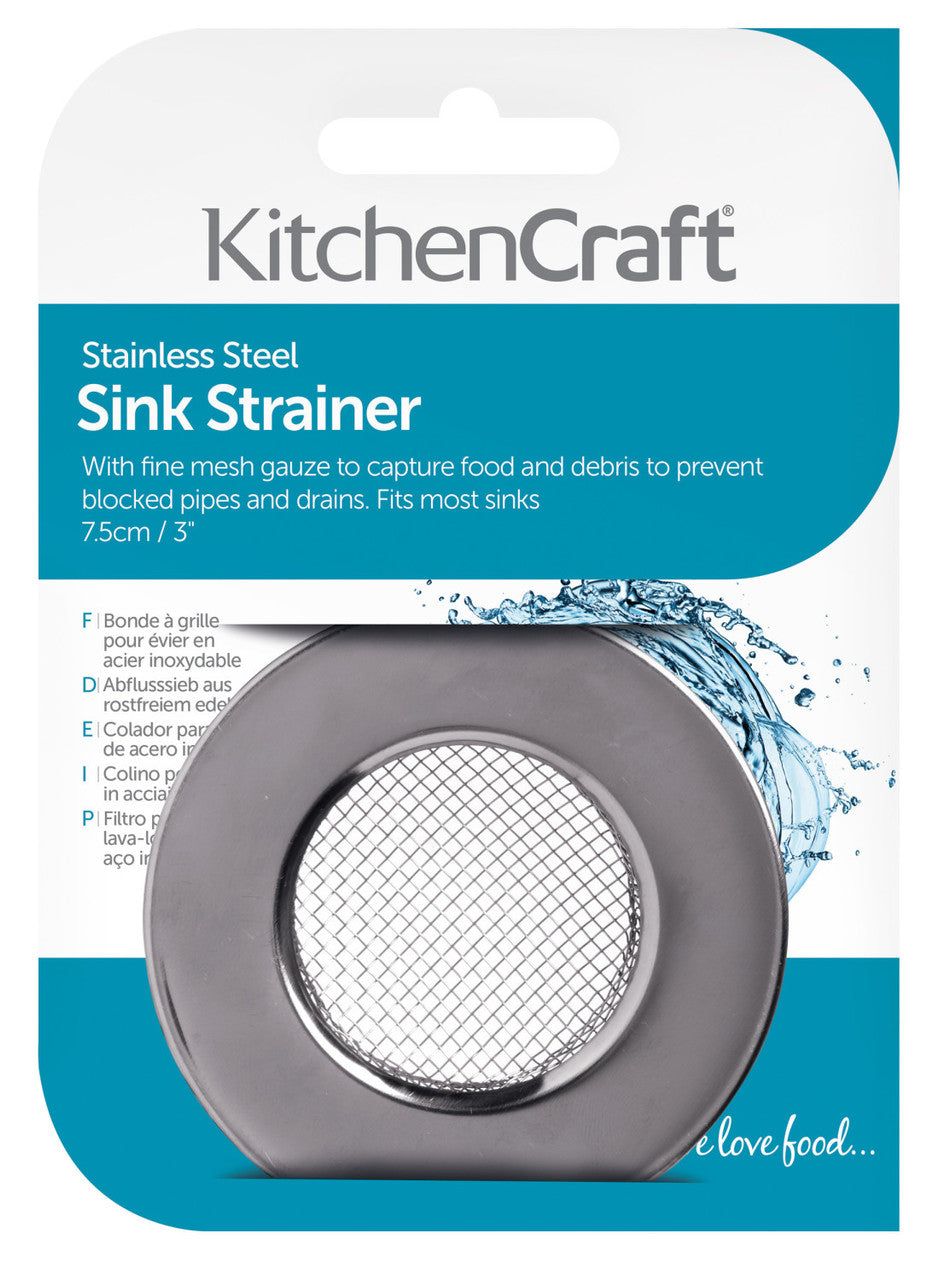 KITCHEN CRAFT STAINLESS STEEL SINK STRAINER